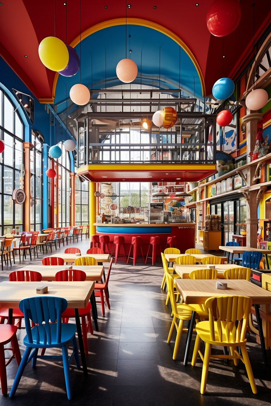 Яркий детский ресторан