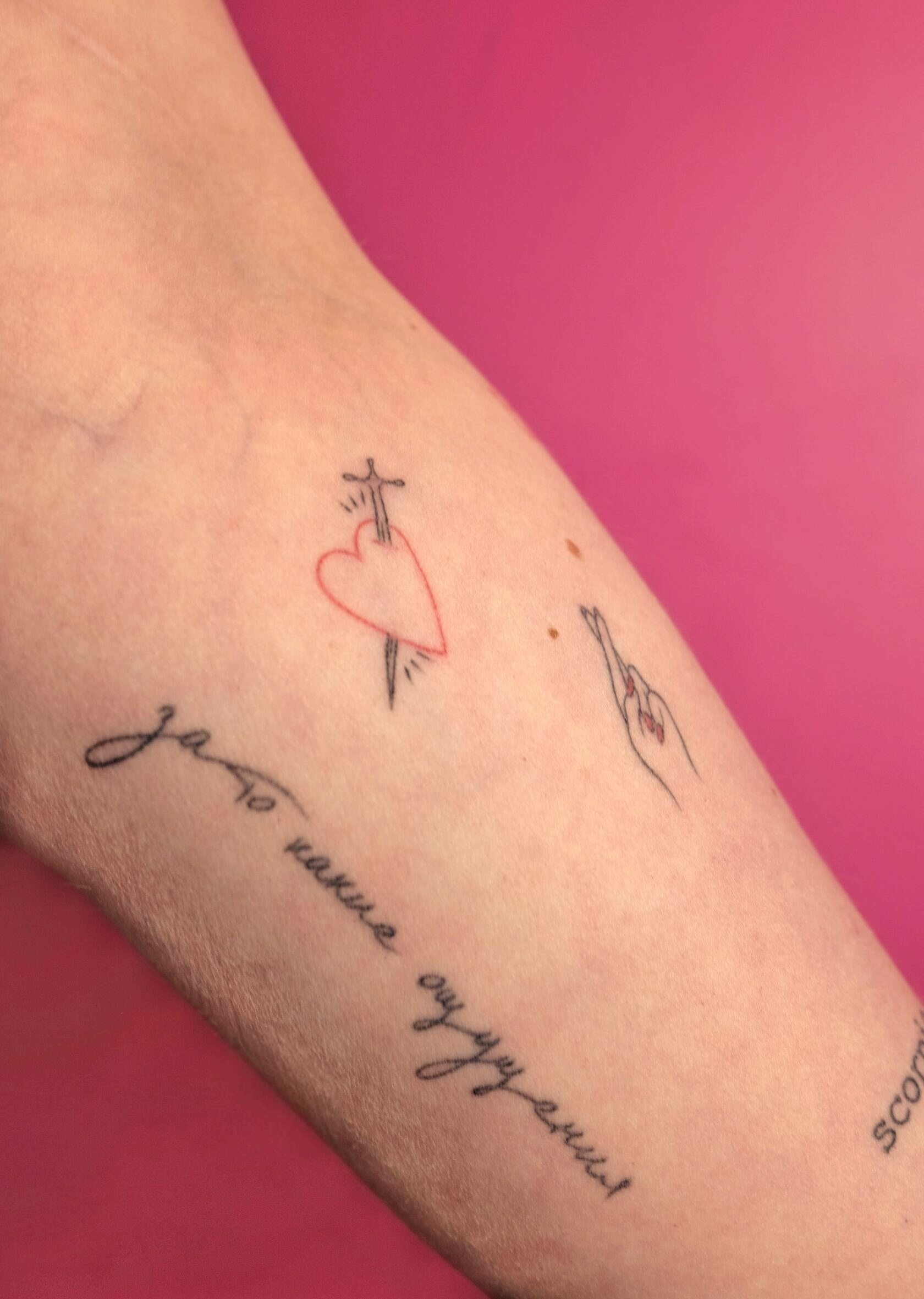 Зажившая мини-тату VivoTattoo — пример 8