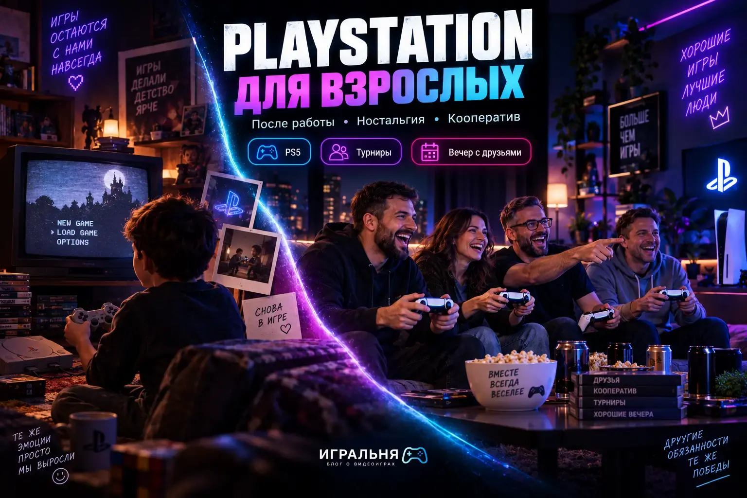Почему взрослые снова начали играть в PlayStation: игры ностальгия и отдых с друзьями