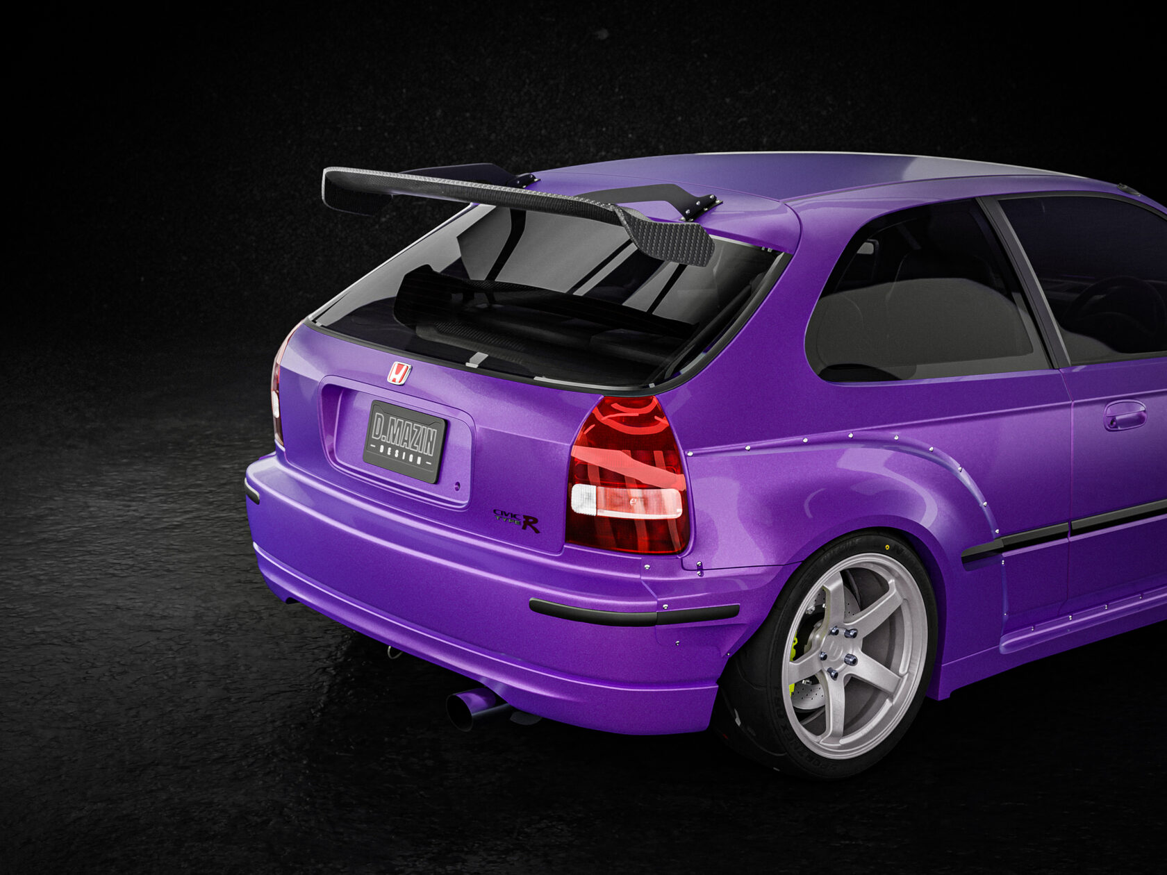 FENDERIST SPEC S Fender Flares set / WIDE BODY KIT Honda Civic 9698