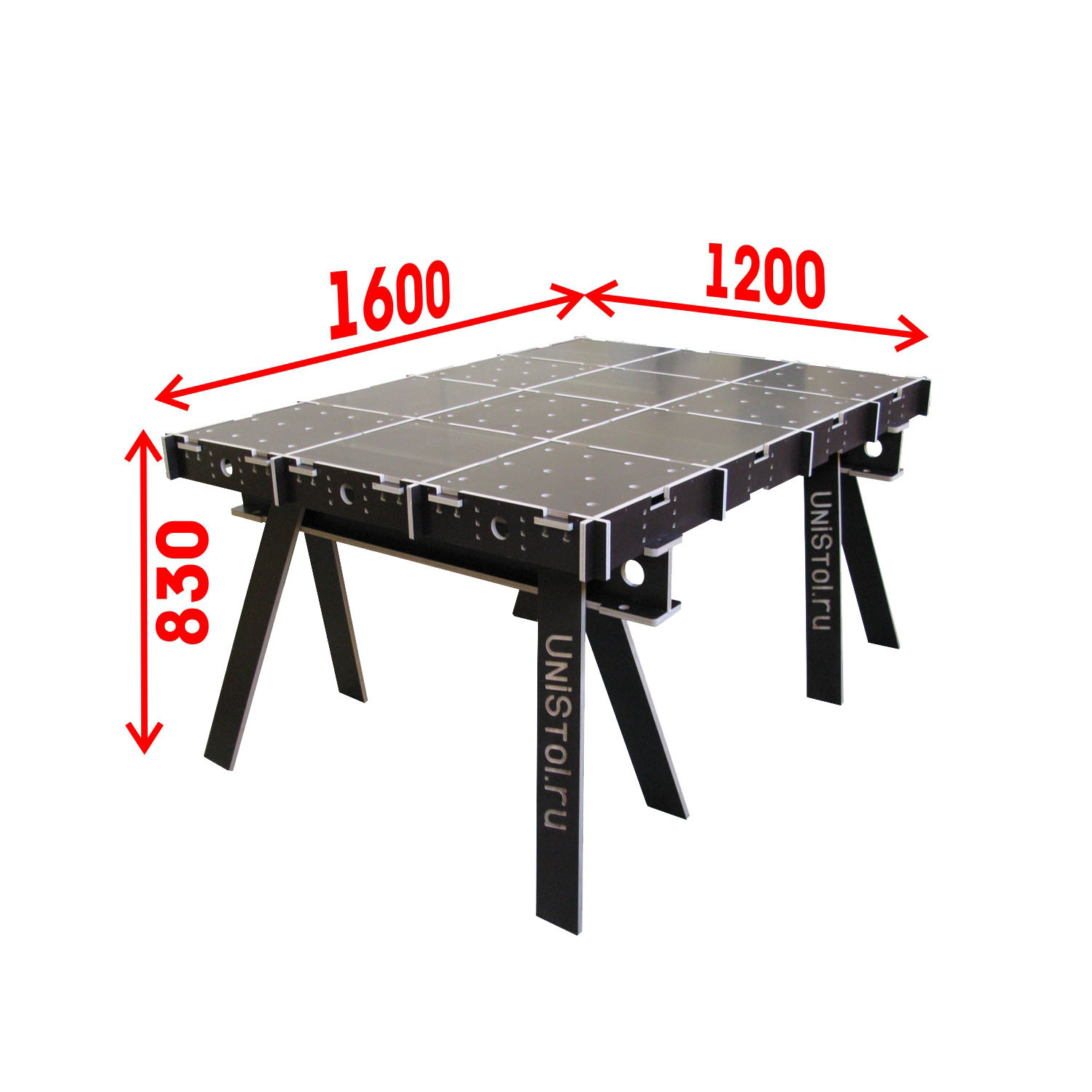 Ячеистый стол для раскроя листовых материалов 2400x1200 мм со столешницей