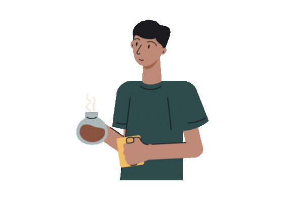 I pour coffee