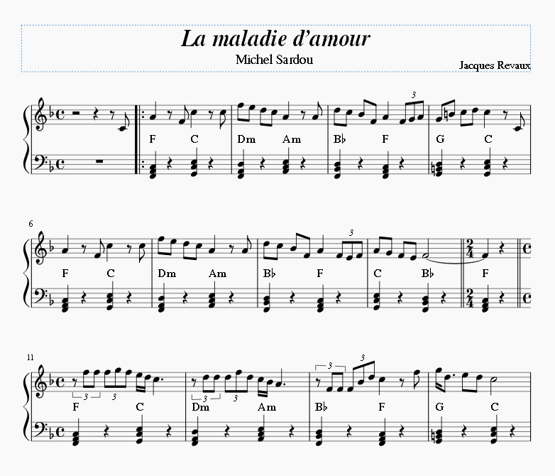 La maladie d'amour