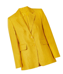 яркий желтый женский однобортный пиджак
