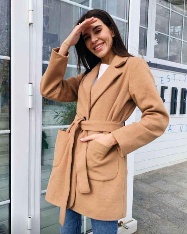 Женское кашемировое пальто с чем носить