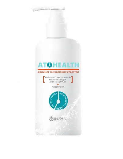 Двойное очищающее средство ATOHEALTH для сухой и чувствительной кожи