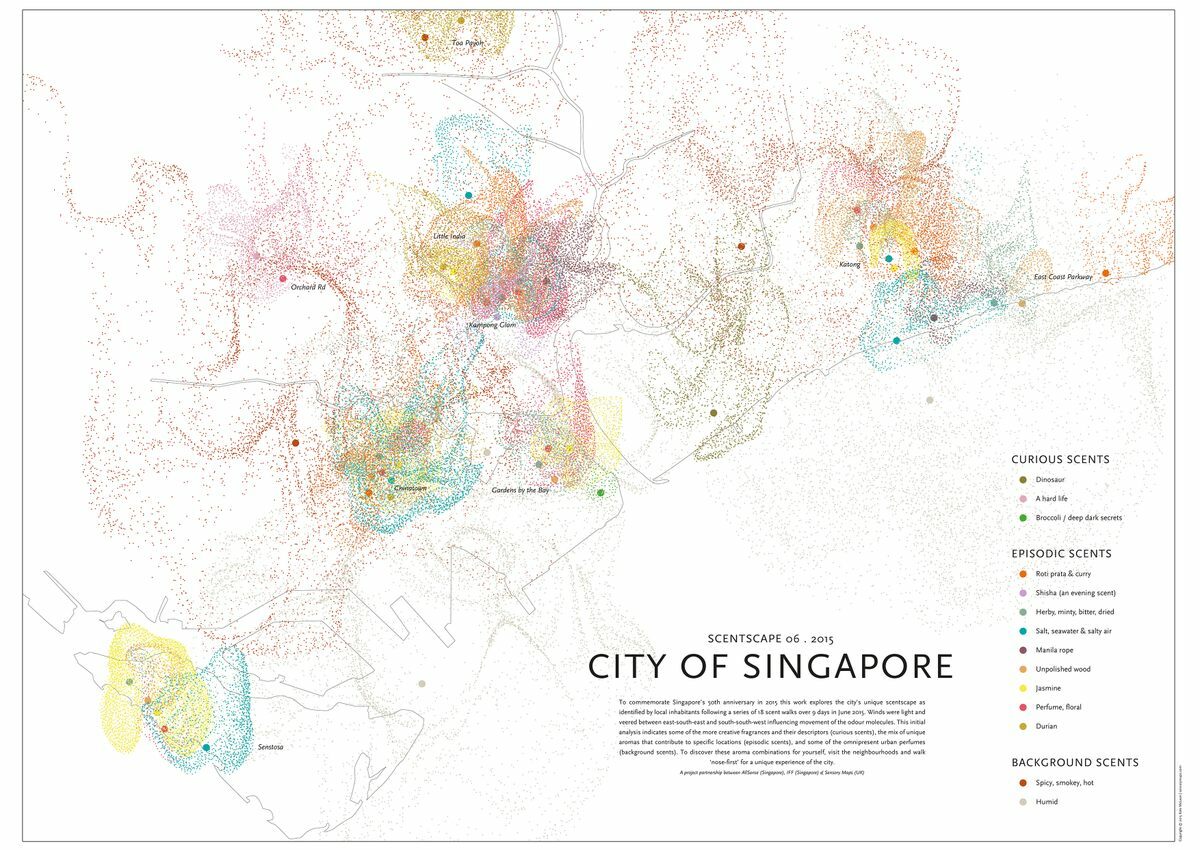 Can you guess which scents make up the smellscape of Singapore? 