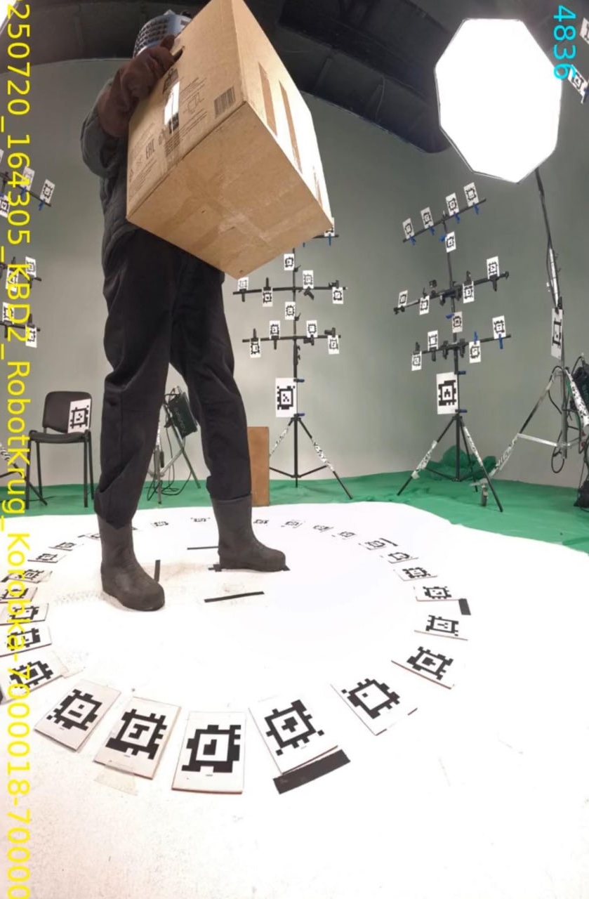 Capture view from the multi-camera scanning system