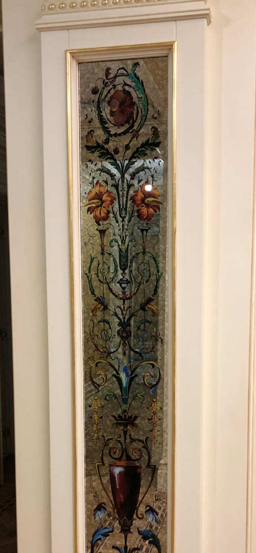 состаренное зеркало на заказ