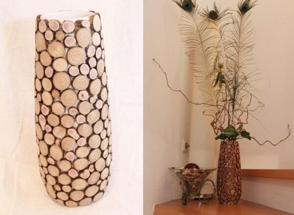 Напольная ваза из картона и гипса: красивый декор своими руками