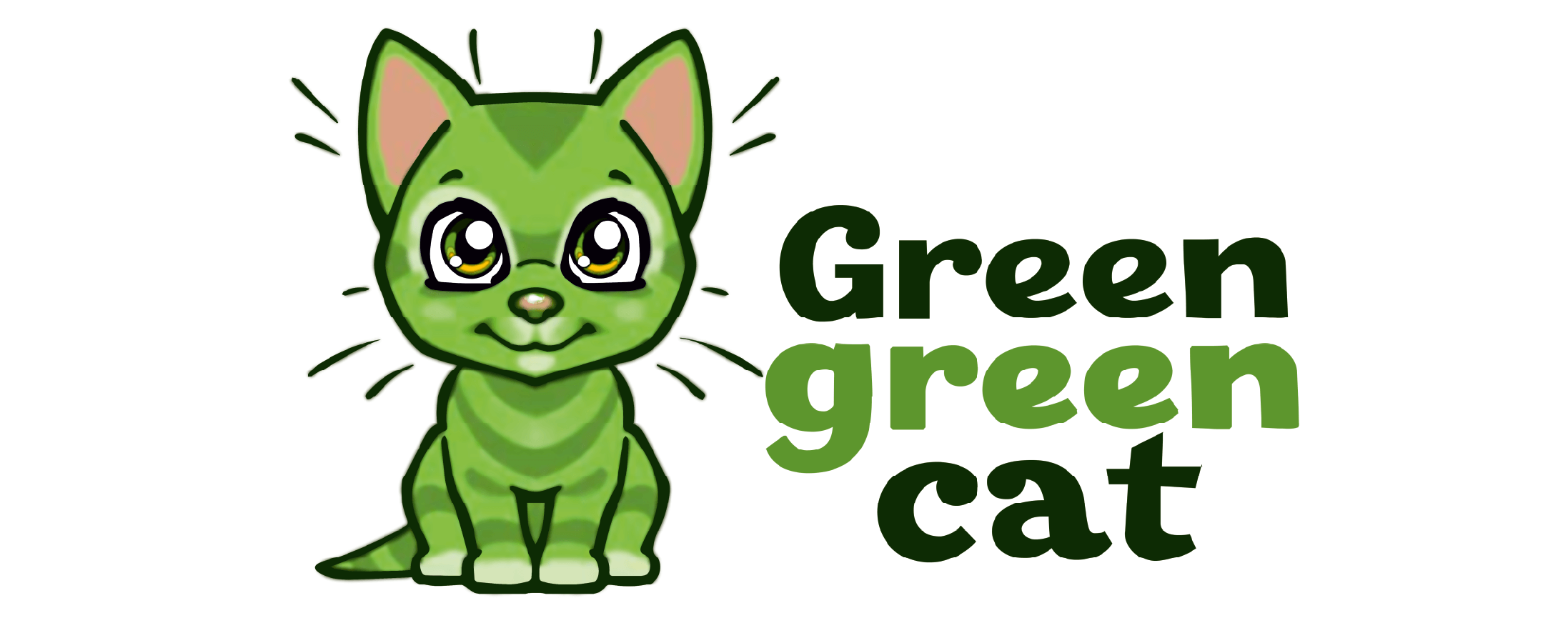 Грин для детей. Приглашение 4 зеленые кошки. Greencat41.