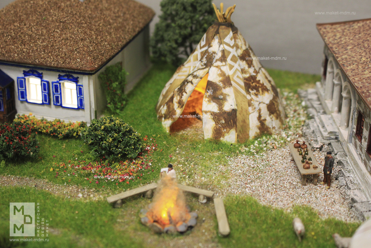 макет этнодеревни