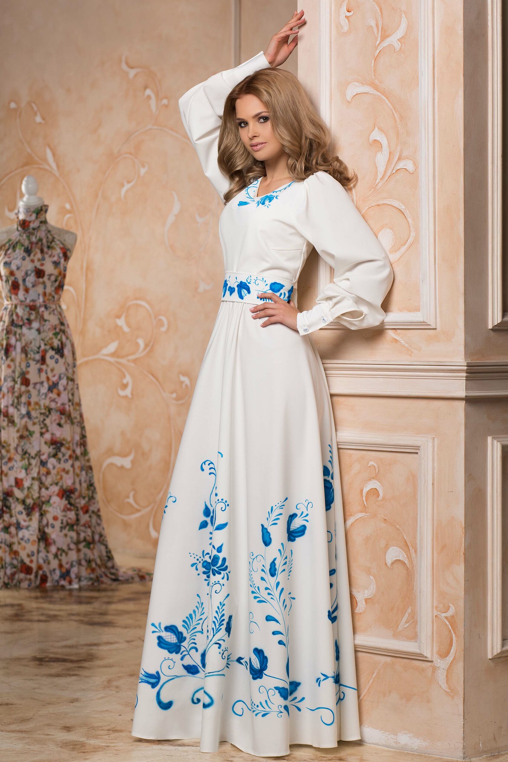 Платье в русском стиле