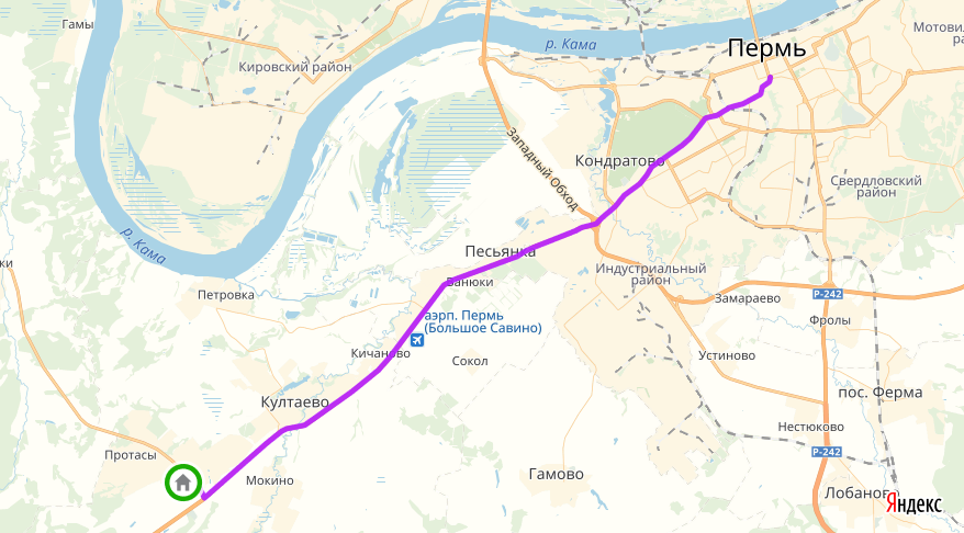 Карта перми как доехать от и до