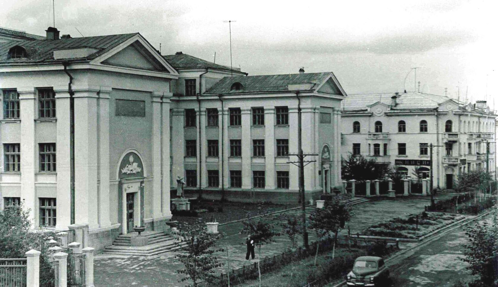 Застройка ул. Попова. 1957 г.