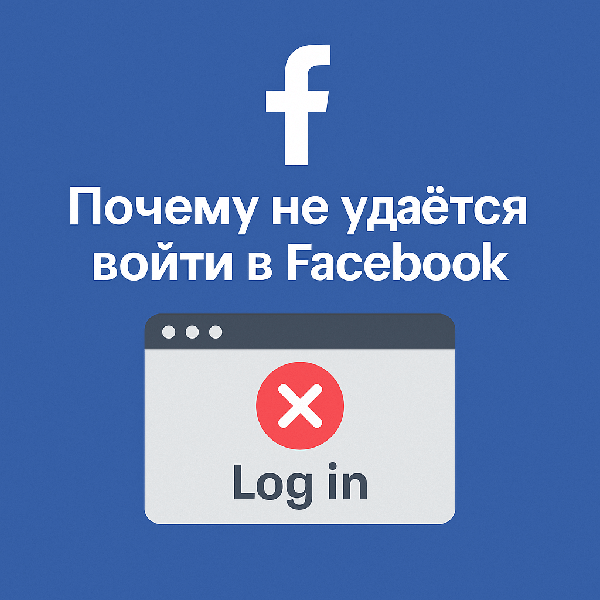 Почему не удаётся войти в Facebook