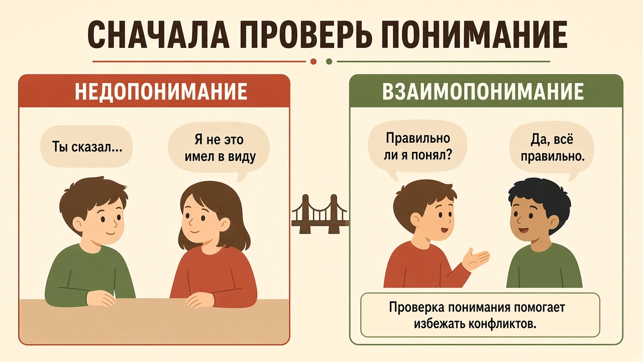 Недопонимание и проверка: правильно ли я понял