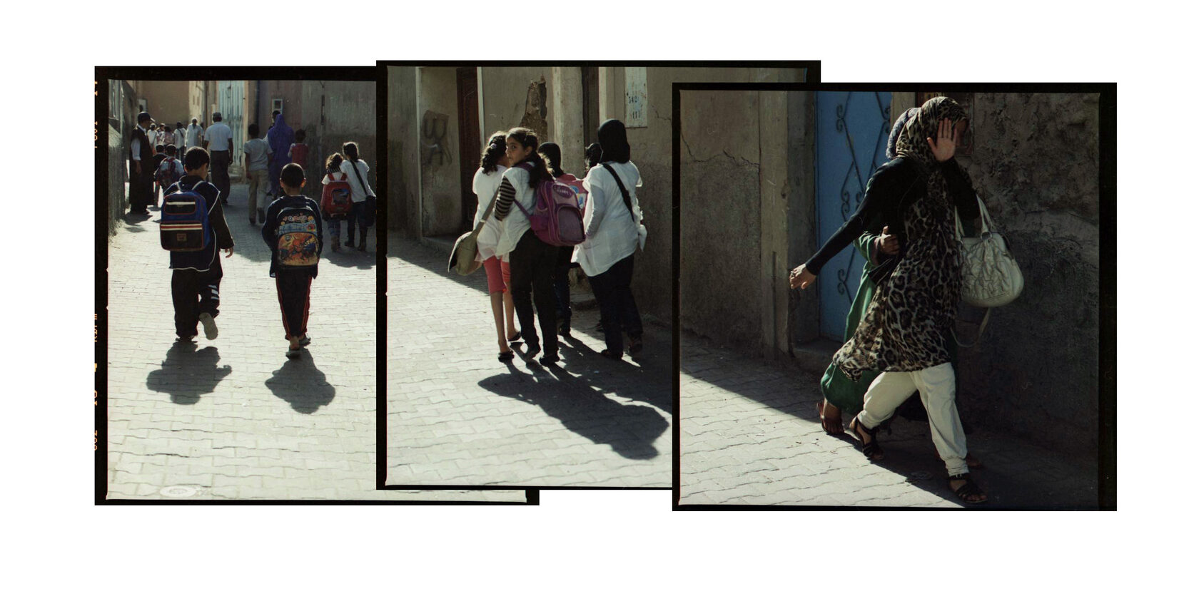 Morocсo. Tiznit. Schoolchildren. Color negative. 2011
