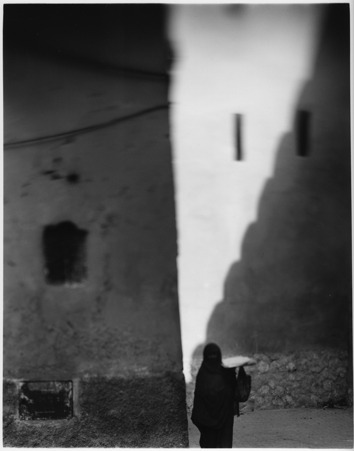 Woman with a Tray. Tiznit. 2011. BW Negative 4×5 inch.