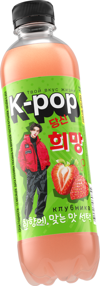 Безалкогольный напиток K-pop со вкусом клубники