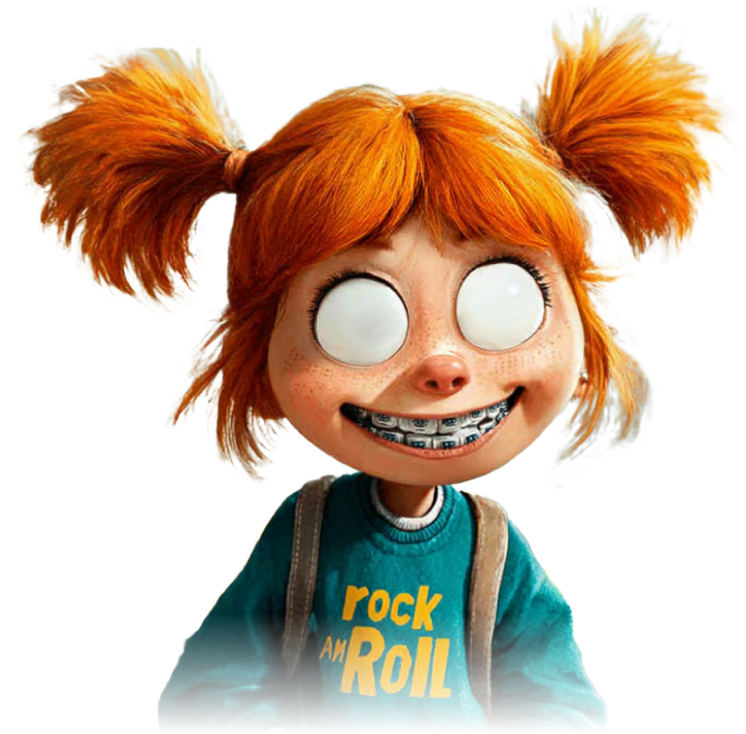 Дарла - дочь стоматолога из мультфильма "в поисках Немо"