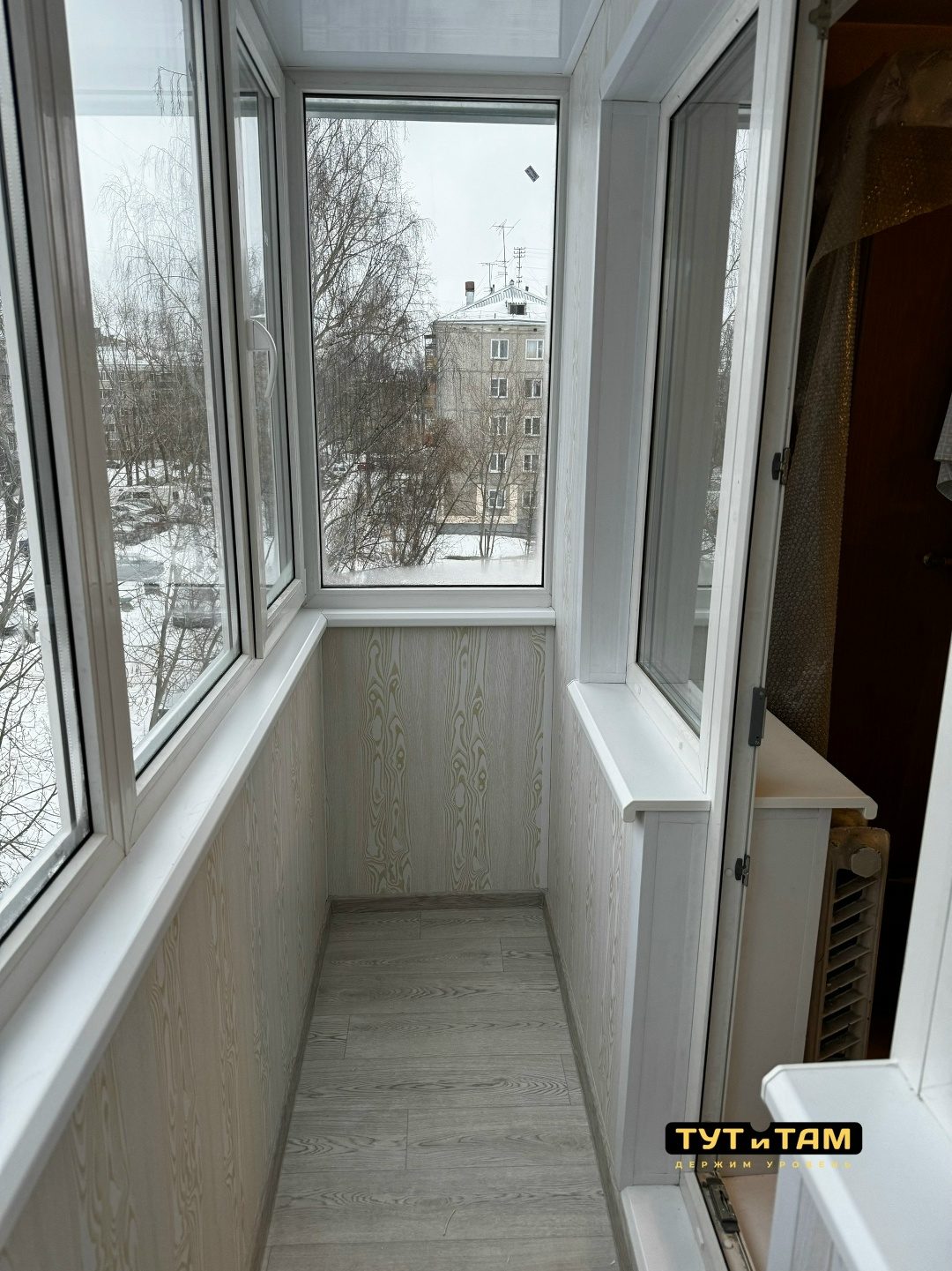 Светлая лоджия — фото с объекта