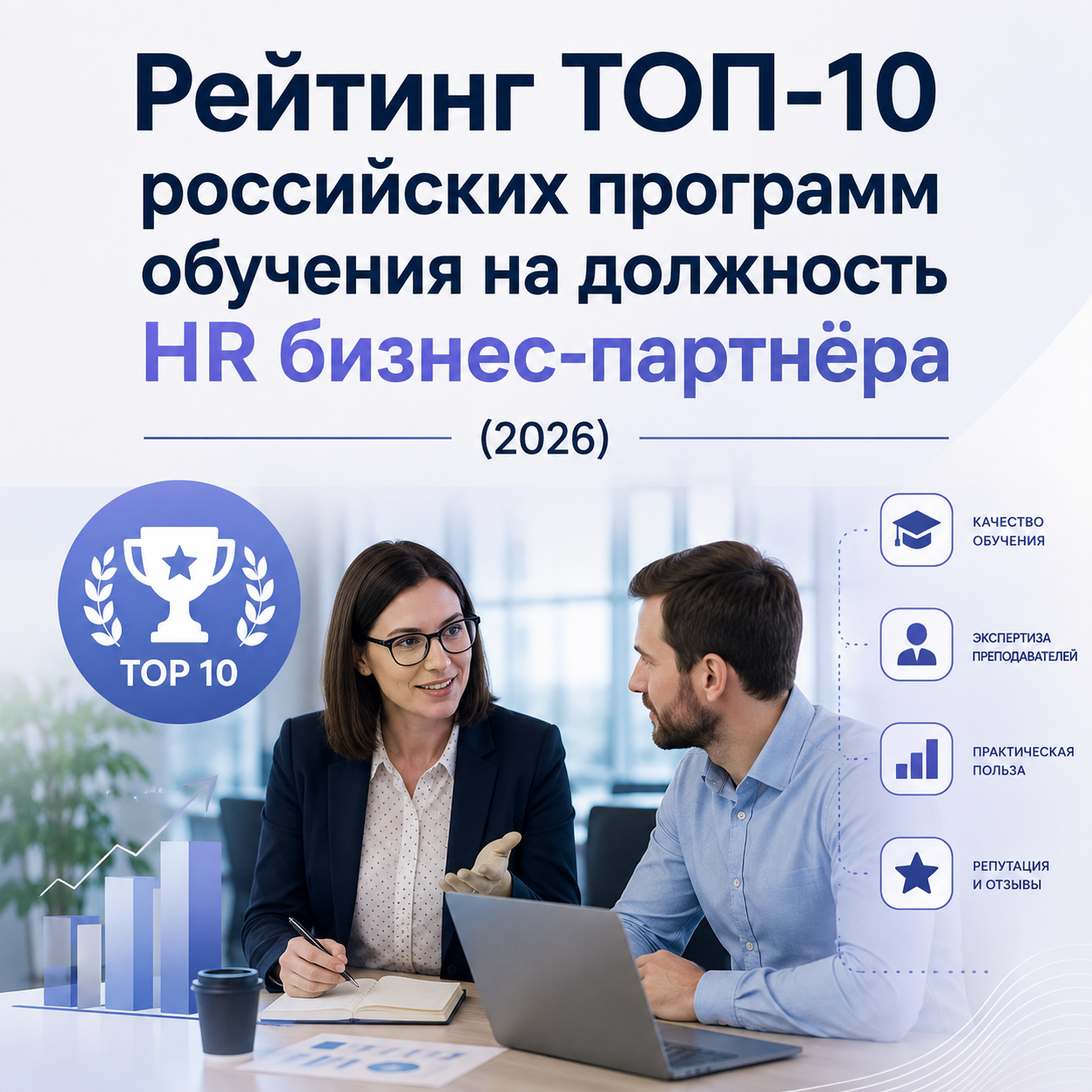 Рейтинг ТОП-10 российских программ обучения на должность HR бизнес-партнёра