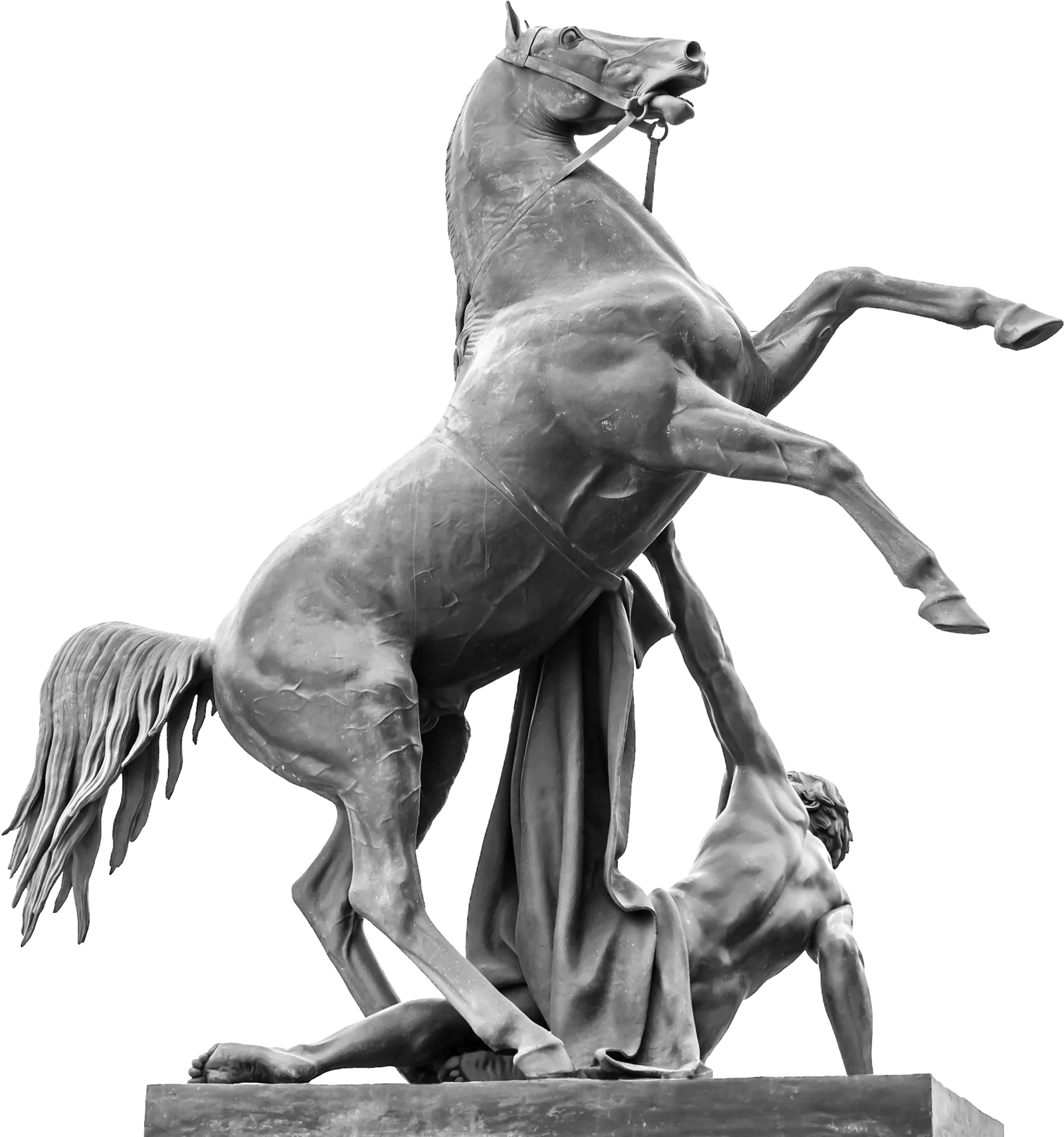 Памятник лошади рисунок