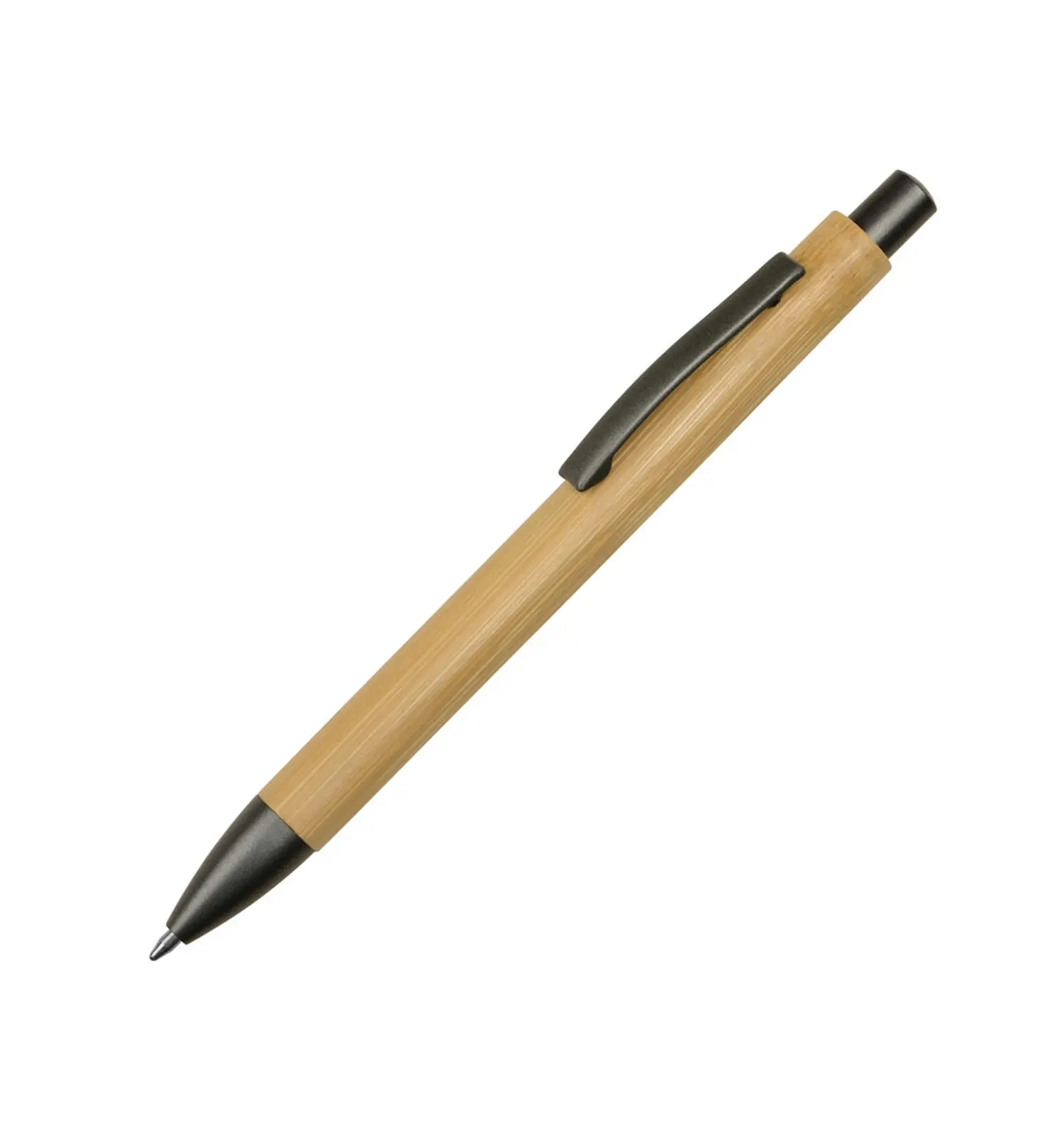 ручка из бамбука с логотипом