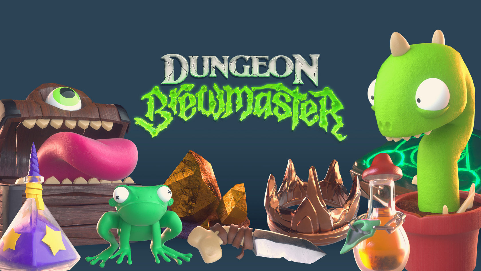 Игра Dungeon Brewmaster в VR-очках в клубе виртуальной реальности.