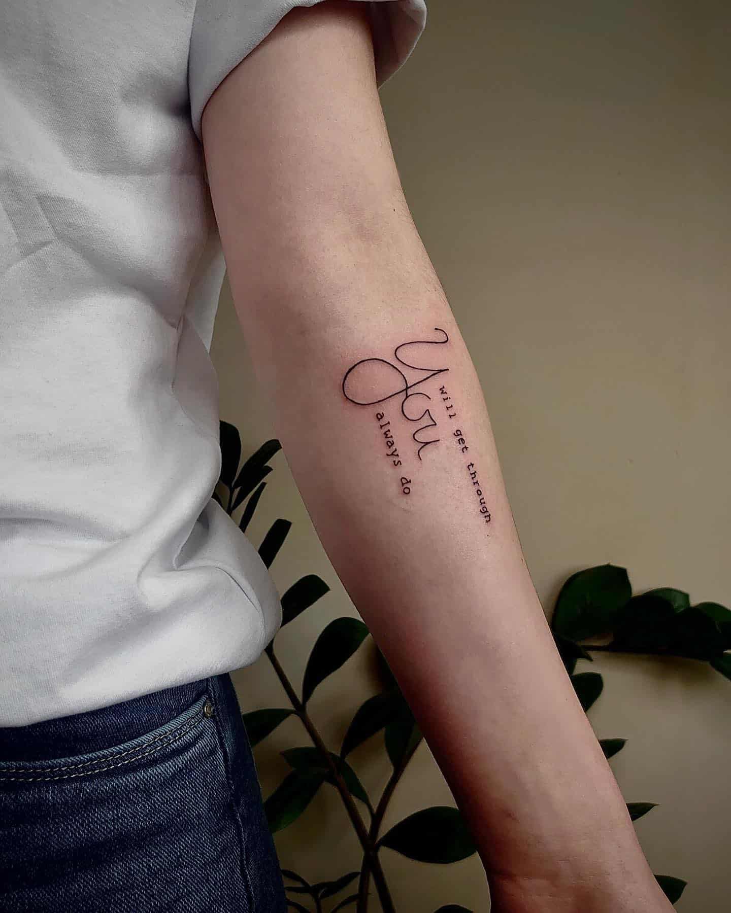 Татуировки на внутренней стороне руки (50+ фото)