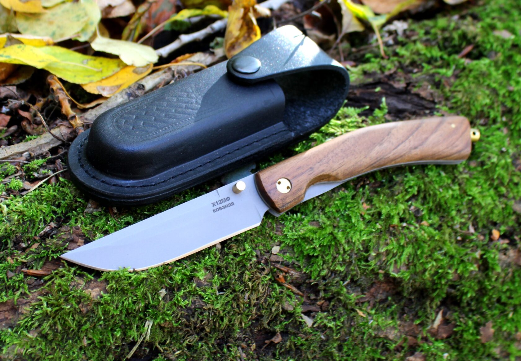 Нож кованый складной "КАЙРОС" из стали Х12МФ - Ножи Павлово, Россия