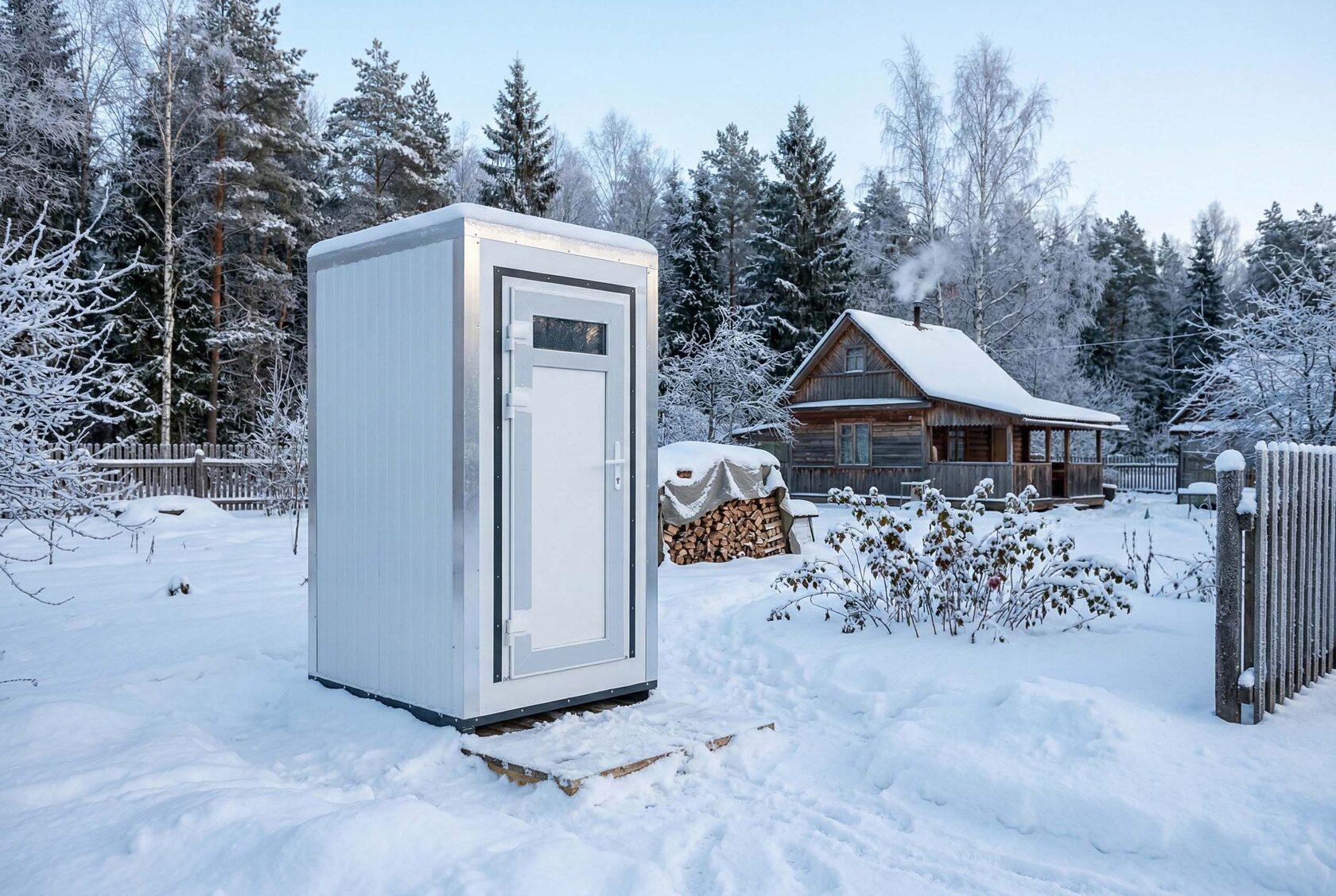 Туалетная кабина ЭКОМАРКА на дачном участке