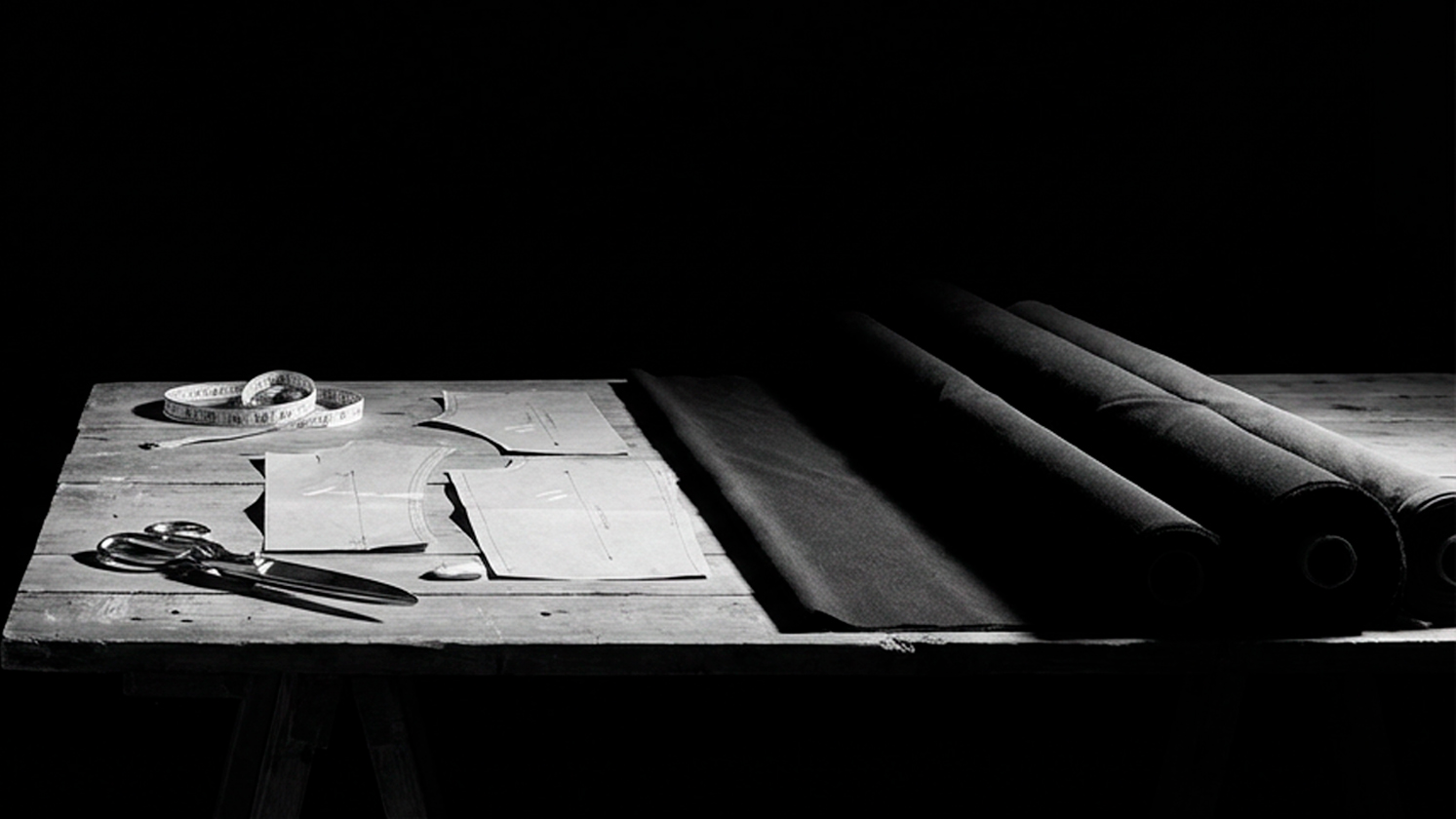 Процесс ручного пошива одежды INDIVIDNI в мастерской