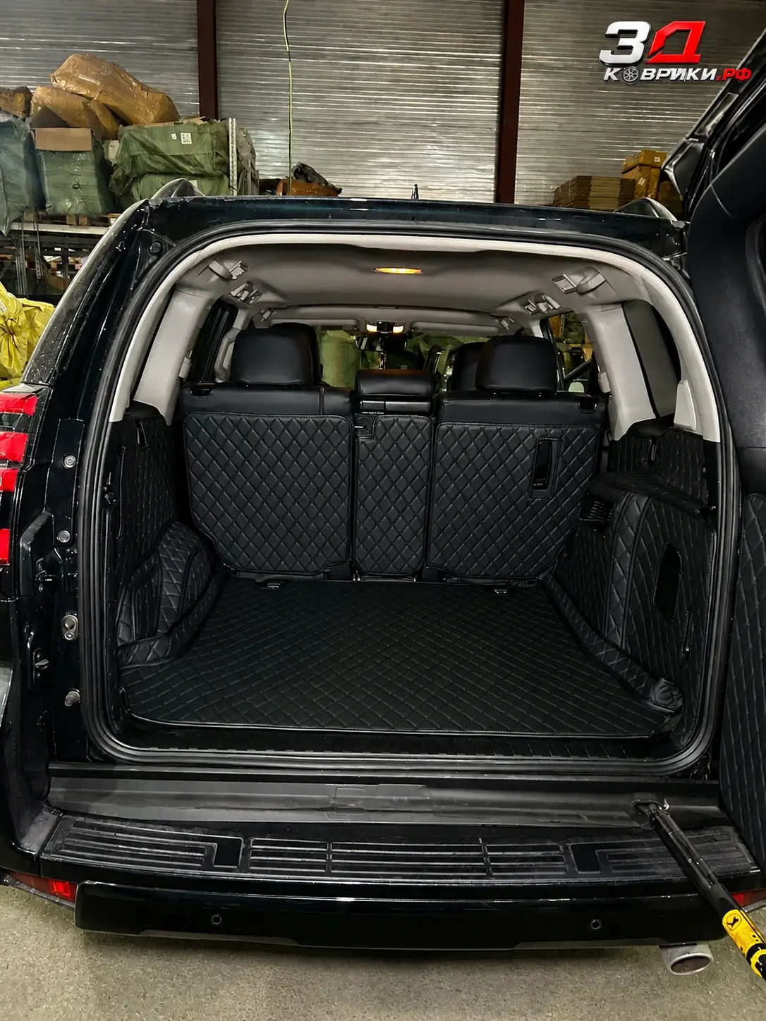 3D коврики Land Cruiser Prado, форма коврика и крепления