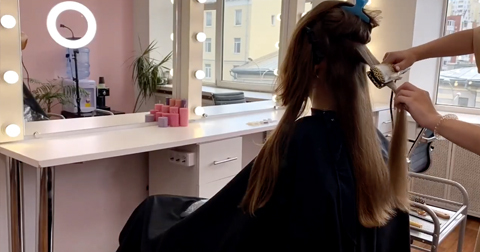 Техника полировки волос на волнистых волосах. Урок №5 курса полировка волос