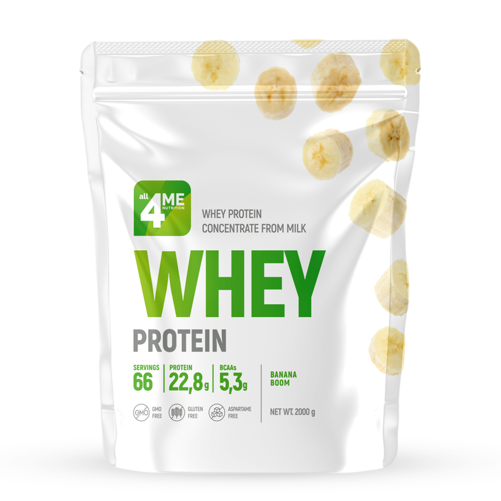 WHEY PROTEIN (протеин), 2000 г, All4Me Nutrition
