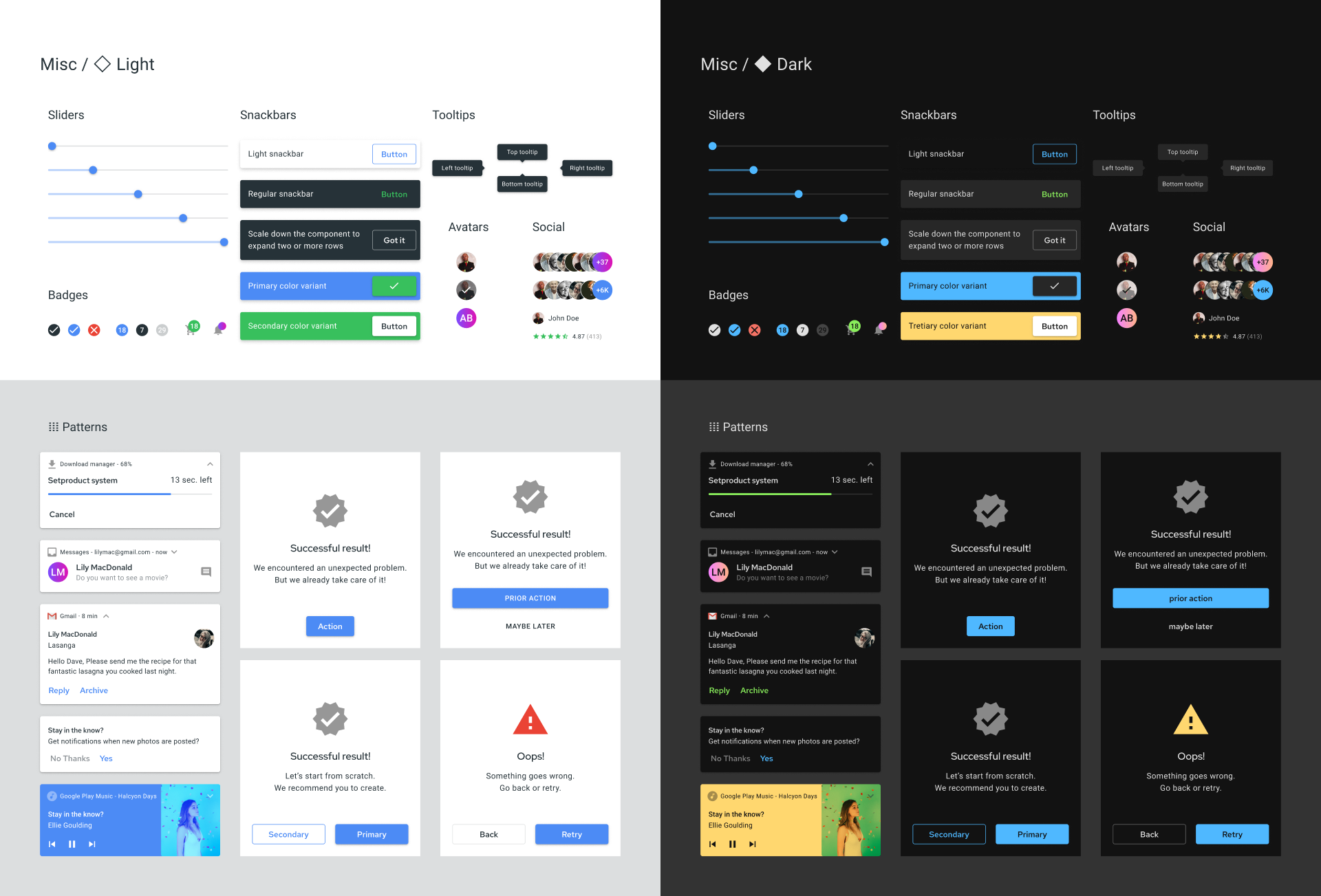 Figma Material Design System UI kit