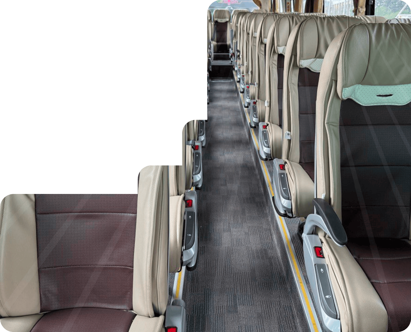 Интерьер автобуса FOTON в стиле бизнес-класса