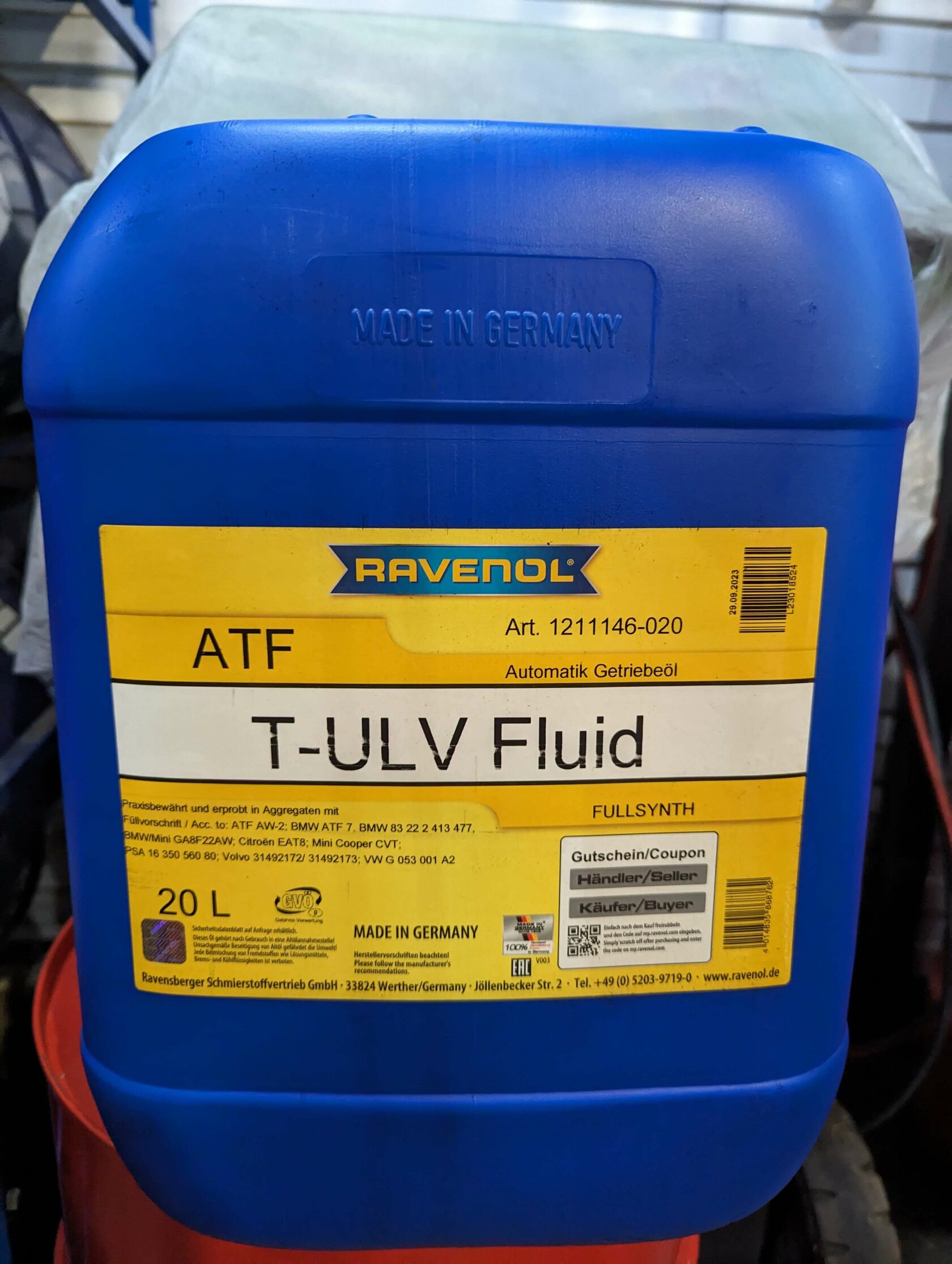 Масло Ravenol T-ULV Масло Ravenol T-ULV для АКПП