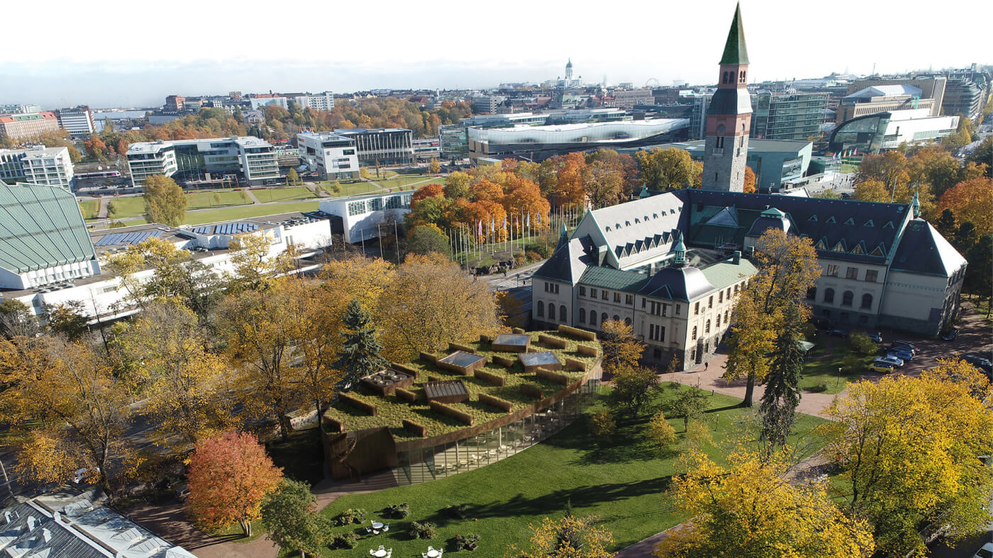 An External rendering of a museum building