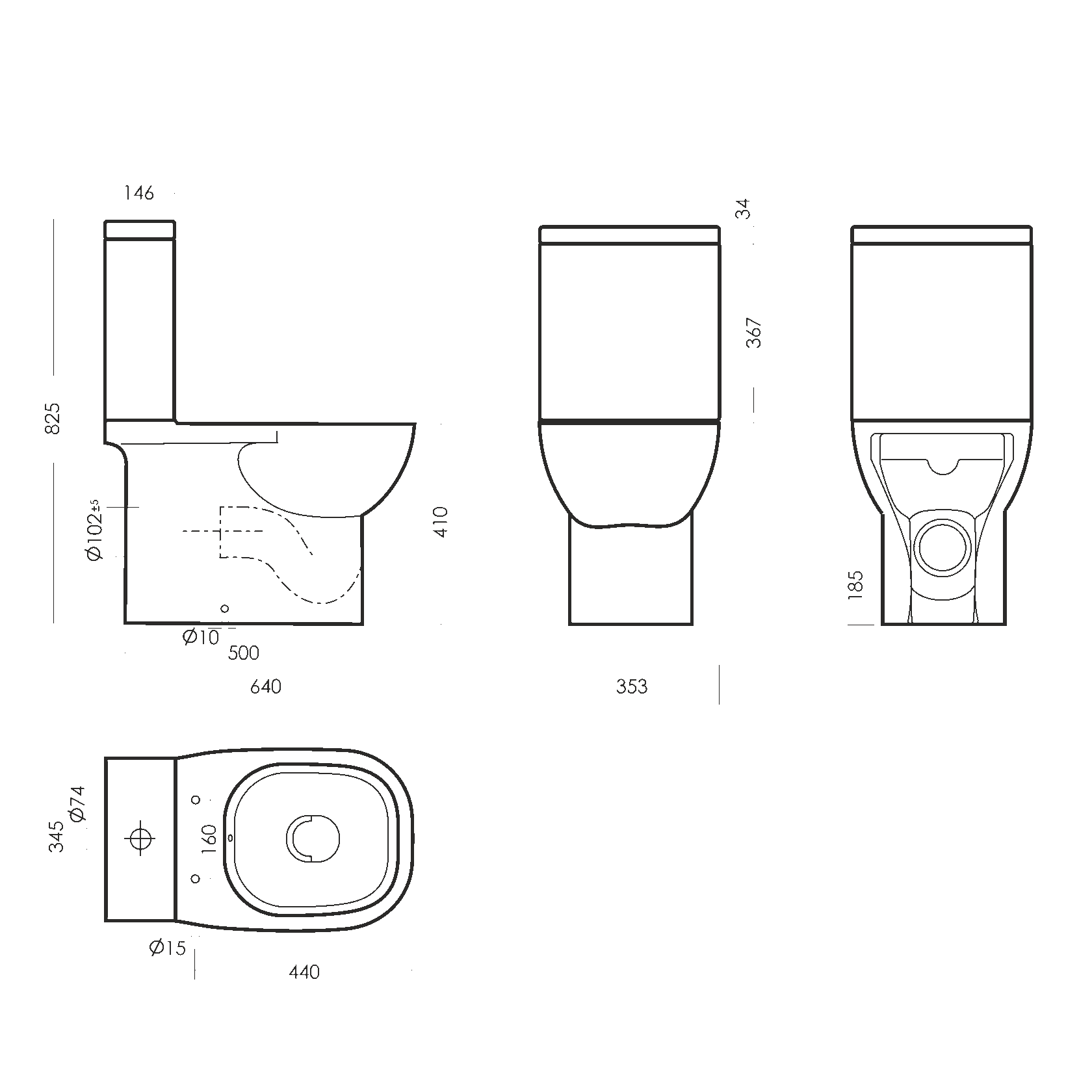 Размеры биде фото