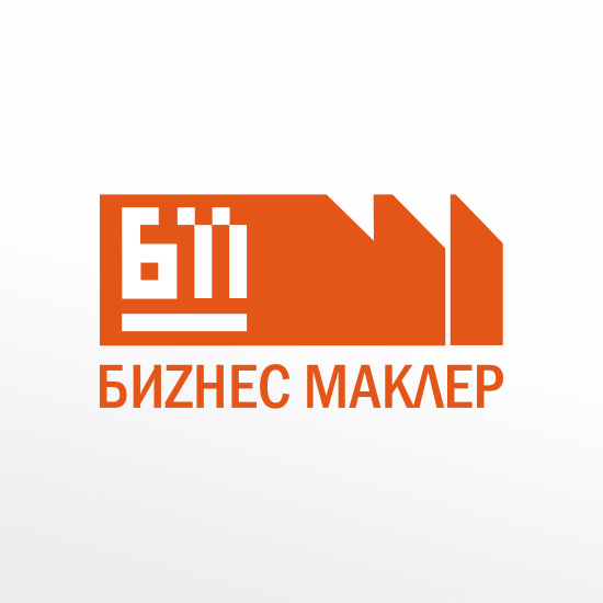 Логотип Бизнес маклер — оранжевая энергия города!