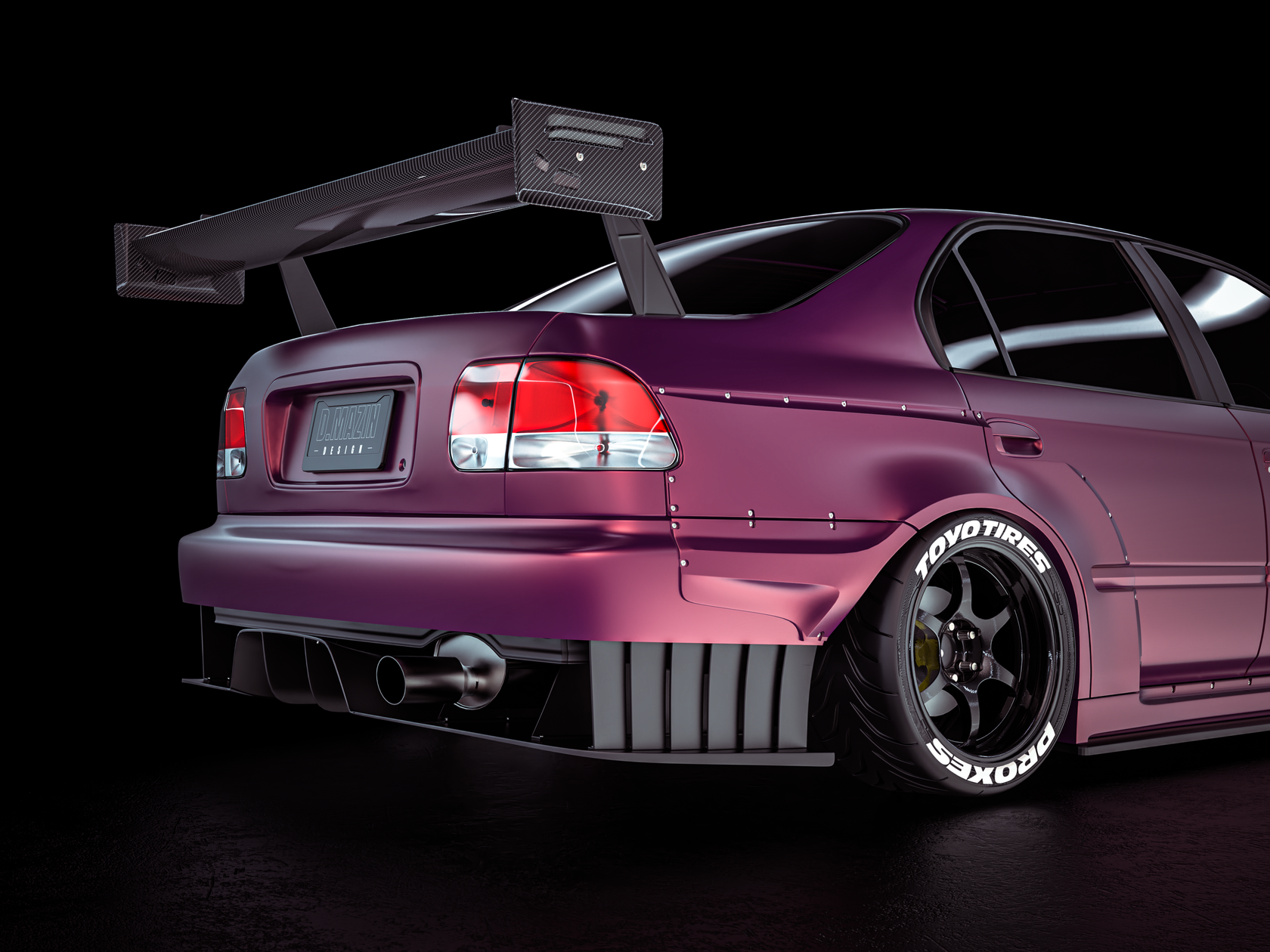 Fender Flares set / WIDE BODY KIT Honda Civic SEDAN 9800