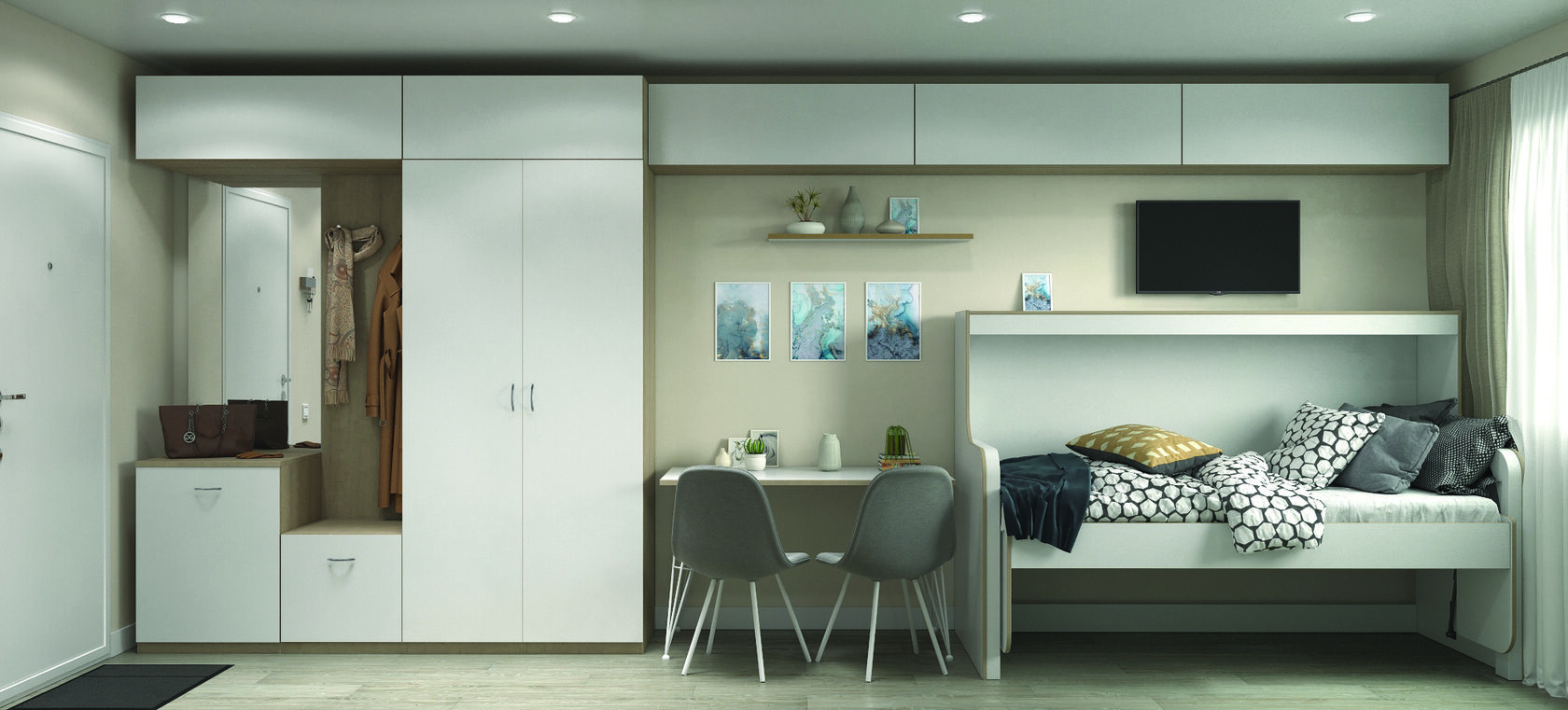 Кровать-трансформер в разложенном виде