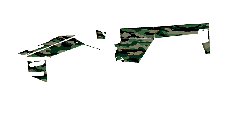 Камуфляжная расцветка кузова «Зеленый тигр» вездехода БТХ-2