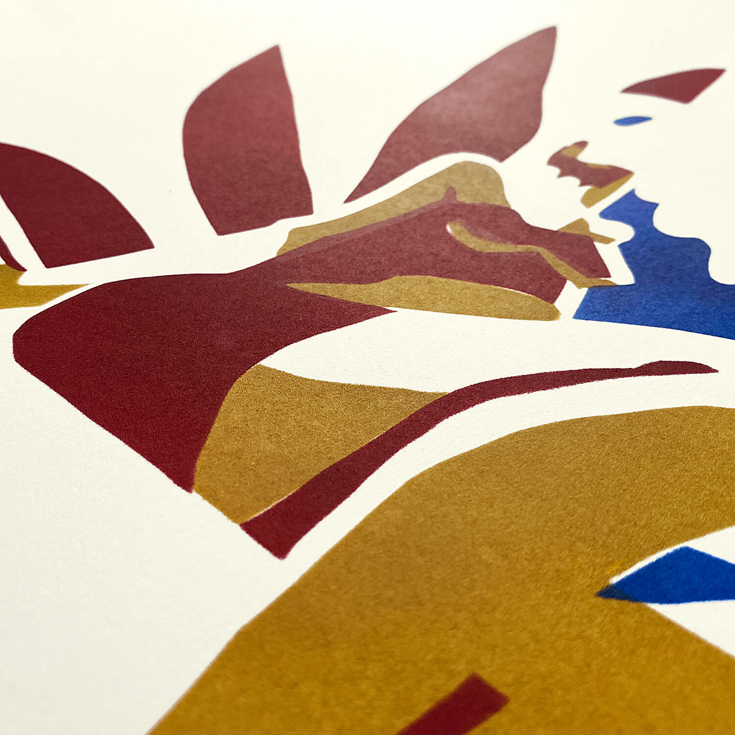 Тиражная графика в технике трафаретной печати. Автор Алексей Бархан.