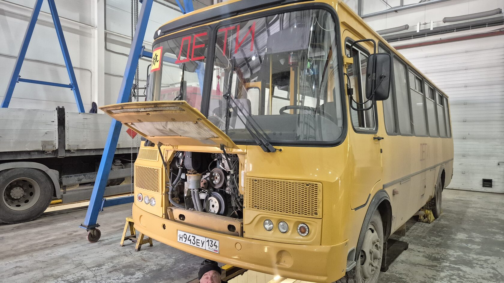 Ремонт школьного автобуса ПАЗ