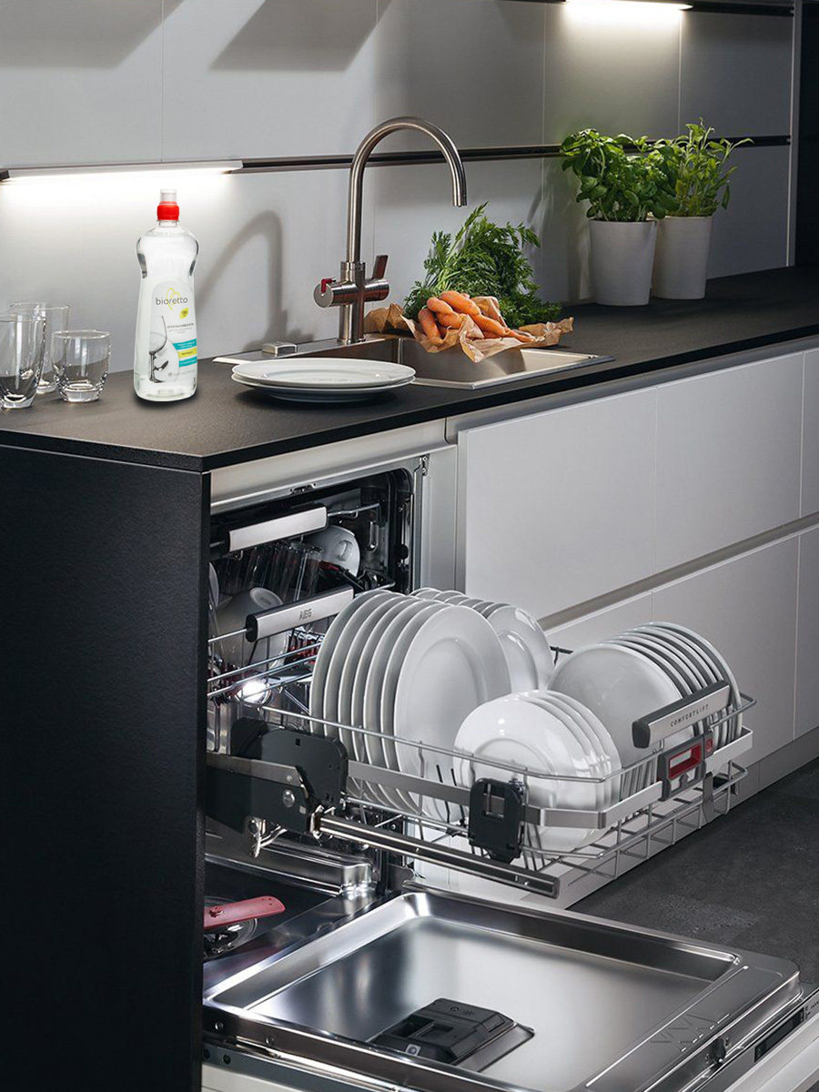 Настольная посудомоечная машина фото в интерьере кухни