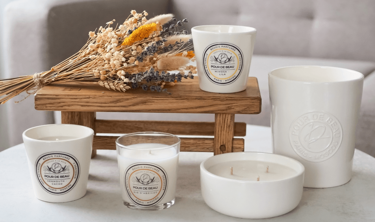 фото свечей в интерьере